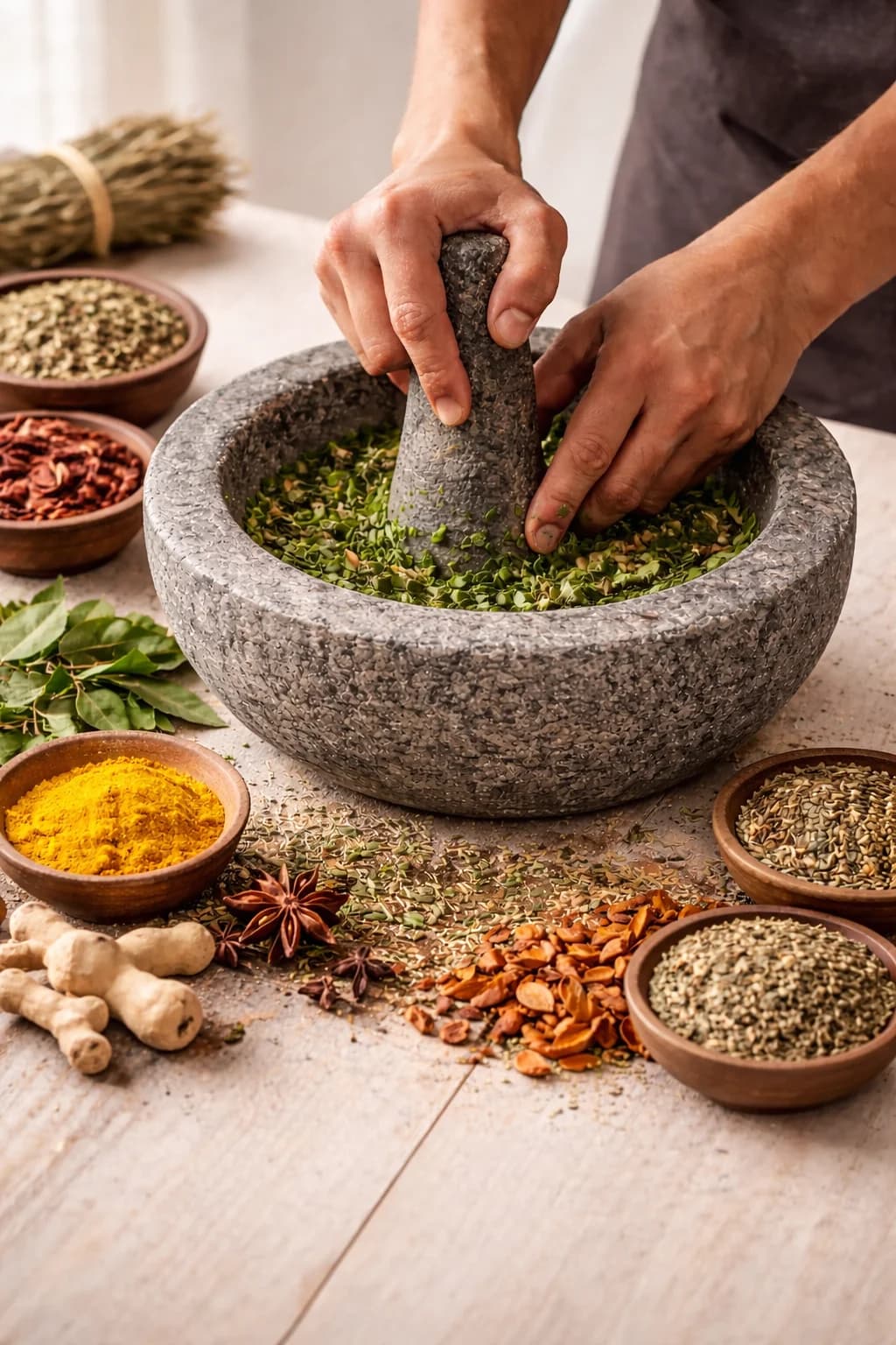 Fine Grinding - Traditional herbal preparation | പരമ്പരാഗത മരുന്ന് തയ്യാറെടുപ്പ്